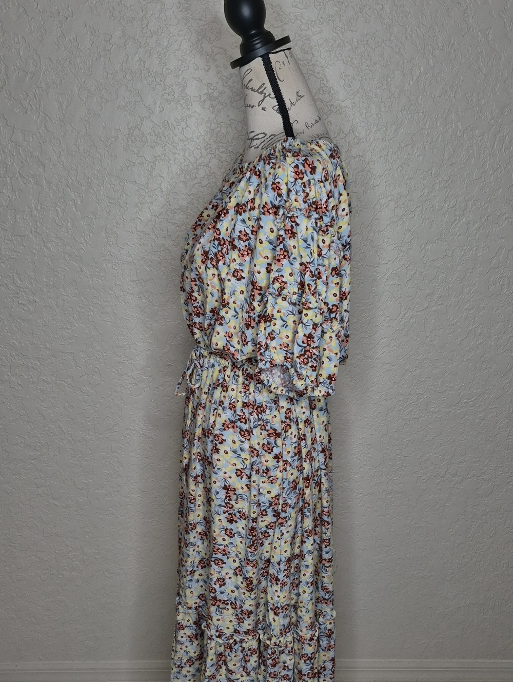 TheGet Multicolored Floral Blouson Dress‎ Size XXL - Picture 2 of 6
